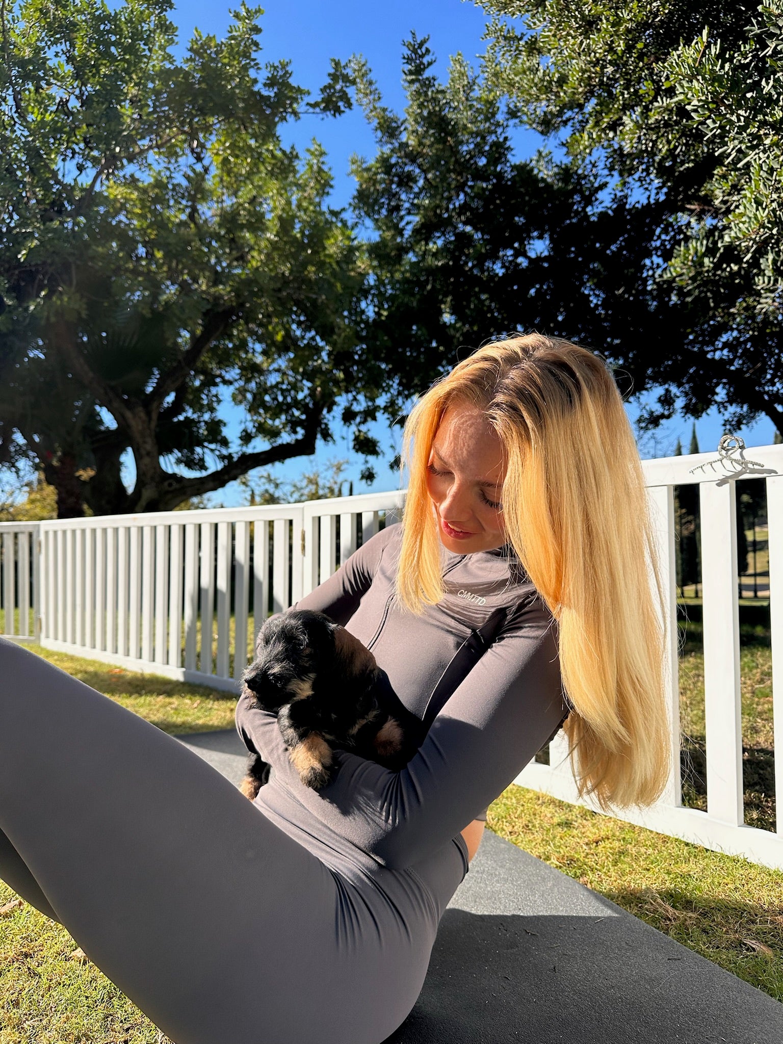 Puppy yoga in Marbella